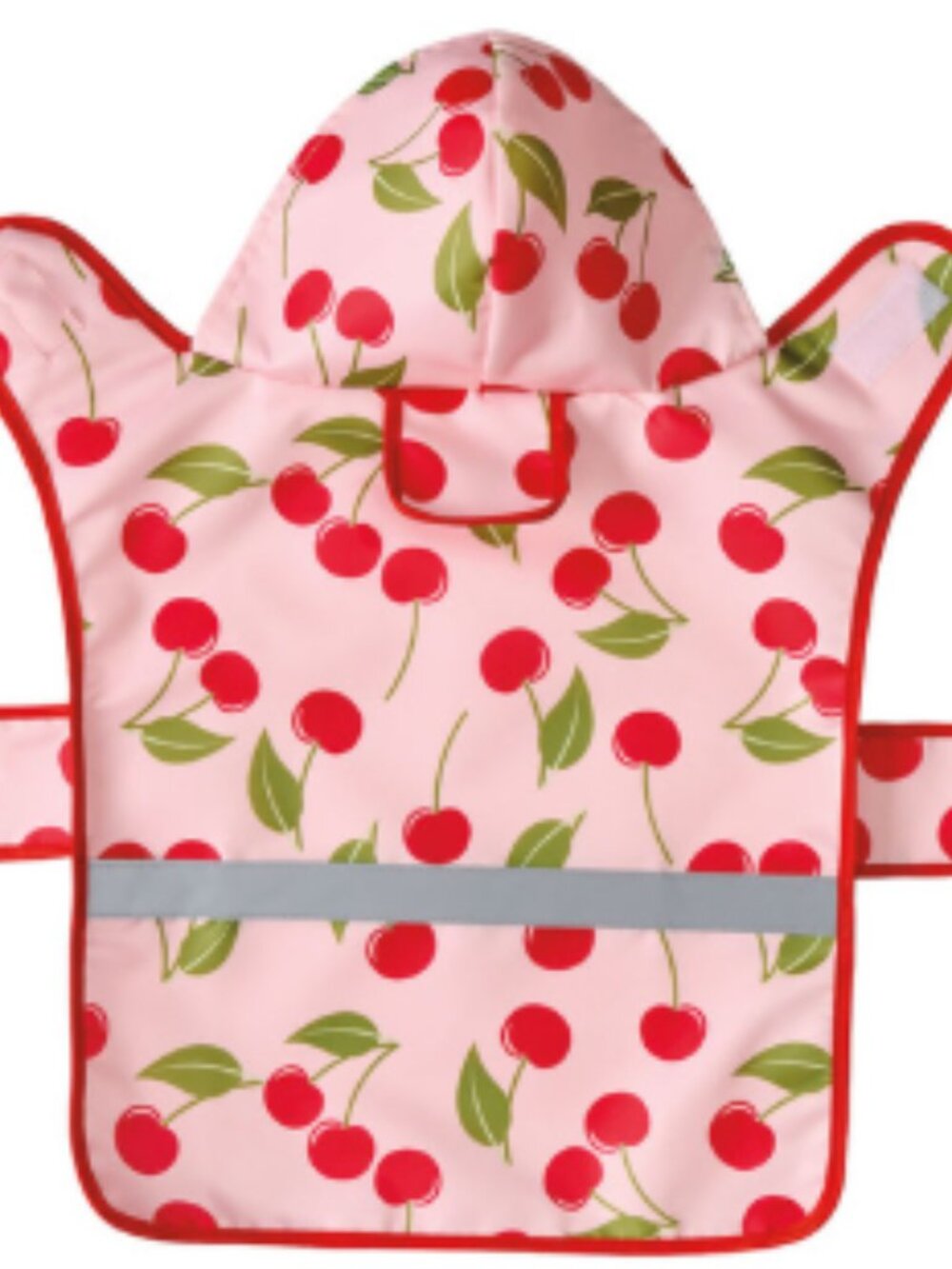 Heart to Tail Pet Rain Jacket Coat- Cherry - L